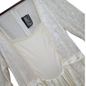 Lip Service Vintage Renaissance Maxi Dress Angel Medieval Off White